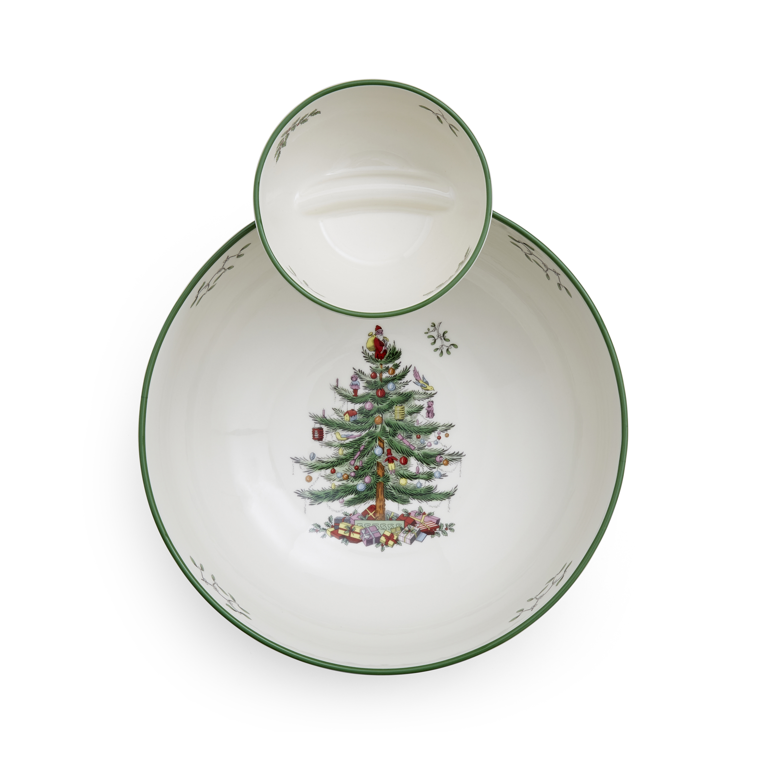 Christmas Tree Tiered Chip n Dip Bowl image number null